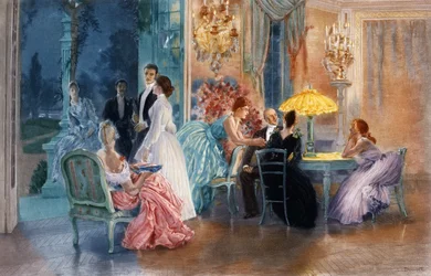 La tarde en el castillo, 1890
